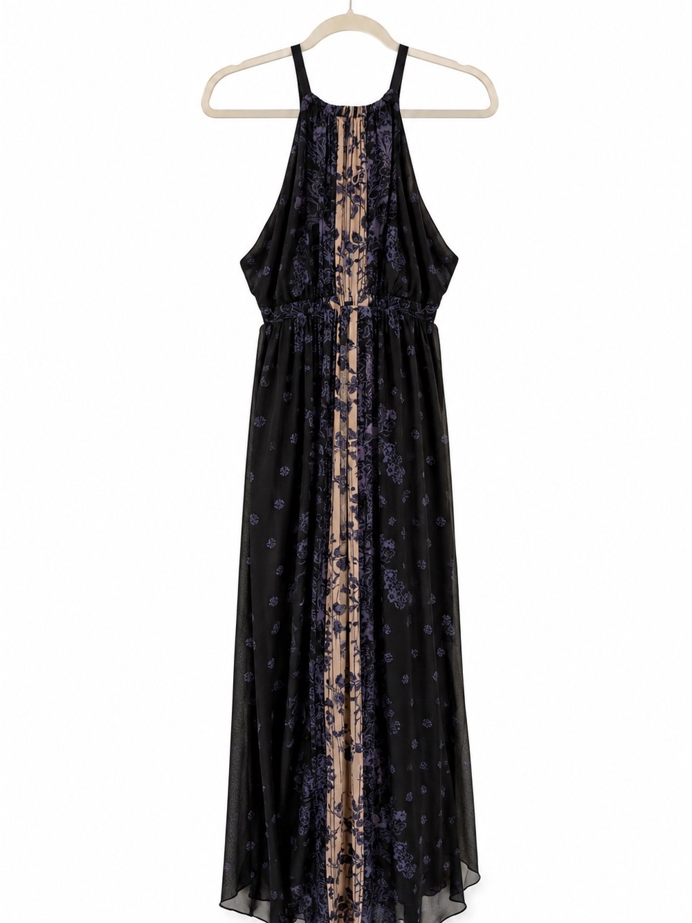 Free People Midnight Combo Floral Halter Maxi Dress| NWT| Size 6